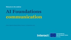 AI Foundations for communication