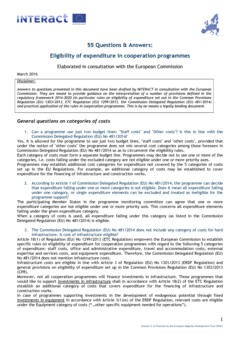 Q&A | Eligibility of expenditure