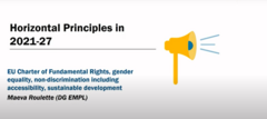 Video | EU Charter of Fundamental Rights, gender equality, non-discrimination . Maeva Roulette, DG EMPL