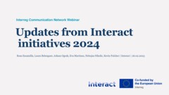 Updates from Interact initiatives 2024 - ICON Webinar
