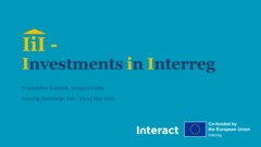 IKF session 24 May | Investment in Interreg