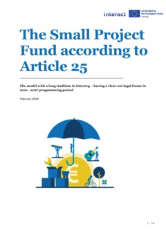 Factsheet | The Small Project Fund according to Article 25 