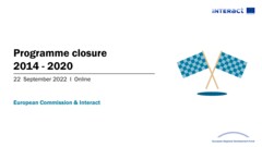 Programme closure 2014-2020
