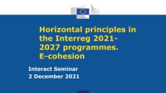 Horizontal principles 2021-27