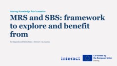 Interreg Knowledge Fair 2024 Day 1 | Macro-regional and Sea basin strategies: Frameworks to explore and benefit from