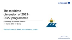 The maritime dimension of 2021-2027 programmes