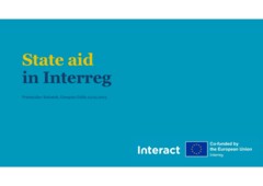 IKF session 24 May | State aid in Interreg