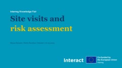 Interreg Knowledge Fair 2024 Day 3 | Site visits and risk assessment