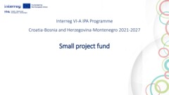 Small Project funds 3 2 1 Ingintion