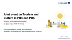 Presentation | Joint event on Tourism and Culture in PO4 and PO5