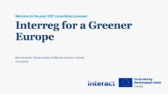 Interreg Knowledge Fair 2024 Day 2 | Interreg for a Greener Europe