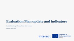 IKF session 24 May | Evaluation plan update and indicators